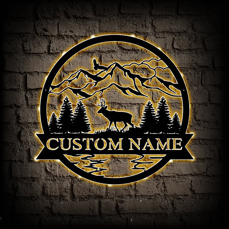 Custom Mule Metal Wall Art With LED Lights