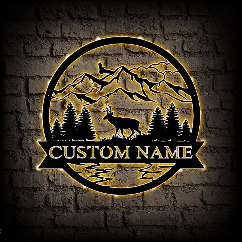 Custom Mule Metal Wall Art With LED Lights