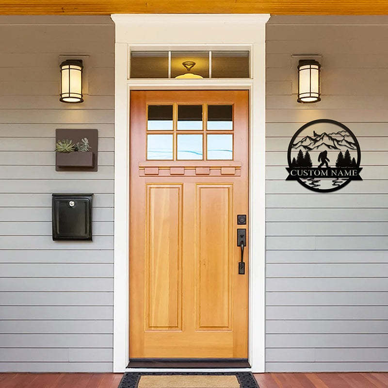 Custom Sasquatch Metal Wall Art With LED Lights