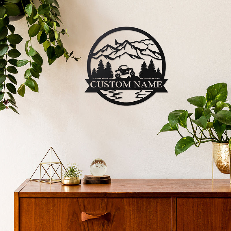 Custom Side By Side Metal Wall Art With LED Lights