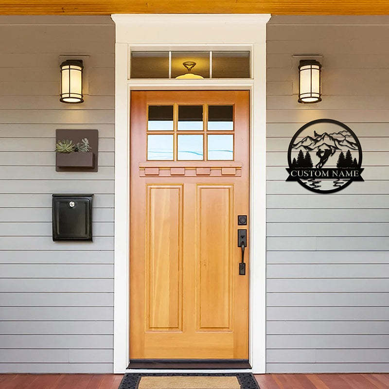 Custom Snowmobile Metal Wall Art With LED Lights