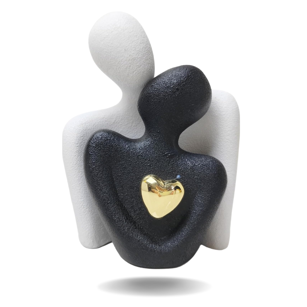 Golden Heart Bond Expression Sculpture