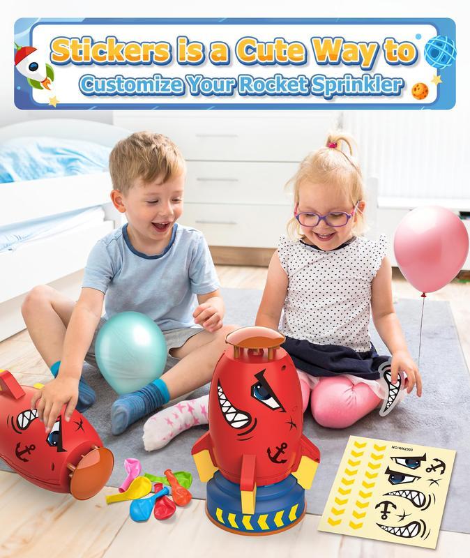 Water Rocket, Sprinkler Water Rocket Launcher Outdoor Water Toys for Kids,Rocket Design Water Powered Liftoff 9-16ft & Spin,Summer Garden Lawns Water Summer Backyard Garden Water Toys for Kids,Birthday Gift for Girls Boys