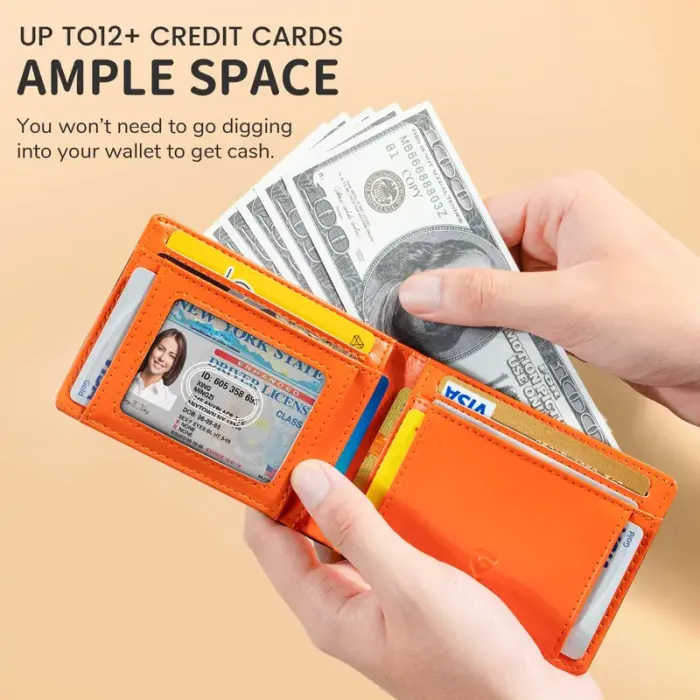 Men's Slim Wallet with RFID Blocking