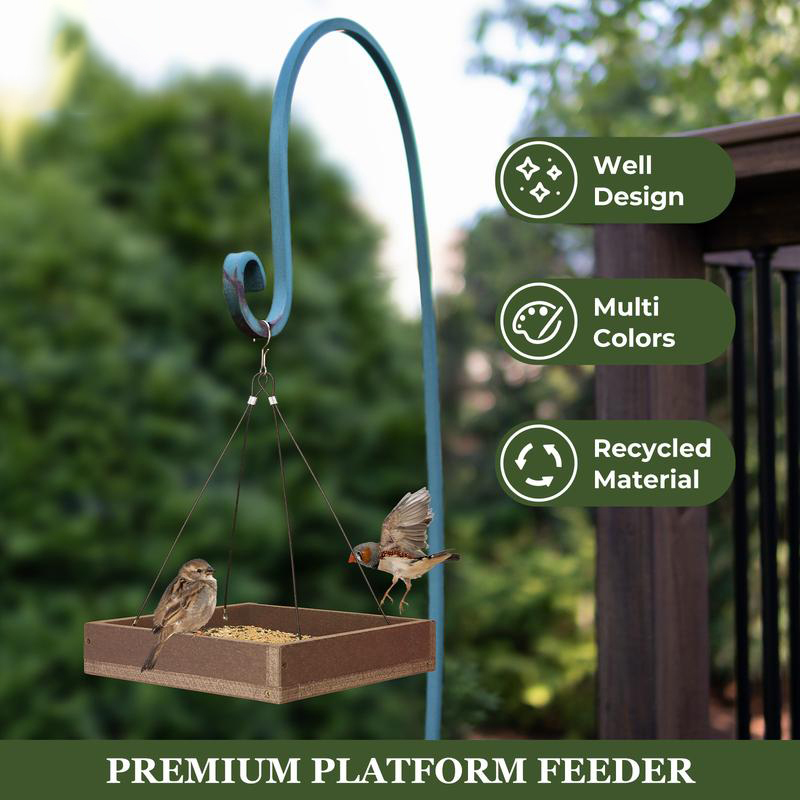 Kingsyard Large Capacity Platform Bird Feeder