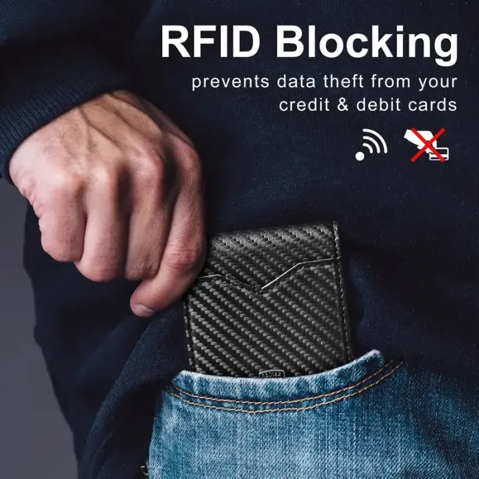 Men's Slim Wallet with RFID Blocking
