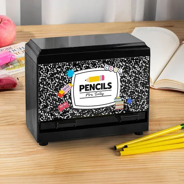 Personalized Pencil Design Pencil Dispenser with Name 
