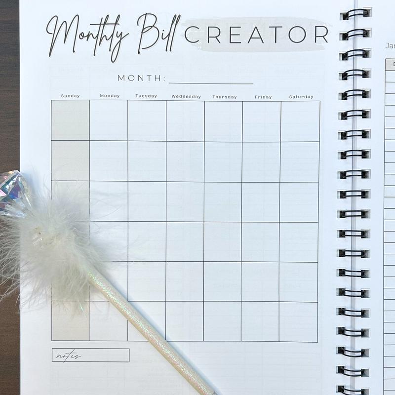 That Budget Babe 12 Month Undated Budget Planner with 116 Pages of Beginner Friendly Budgeting Templates