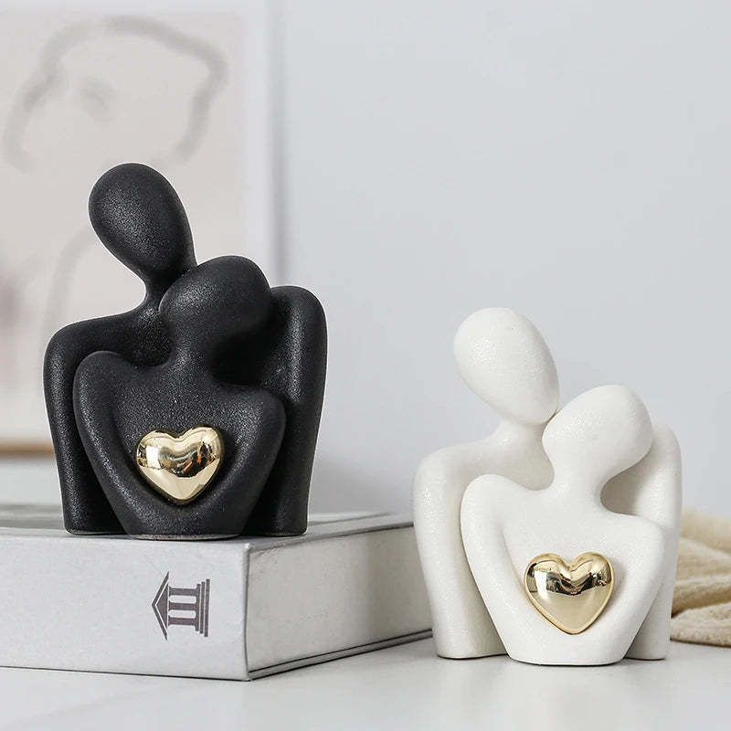 Golden Heart Bond Expression Sculpture