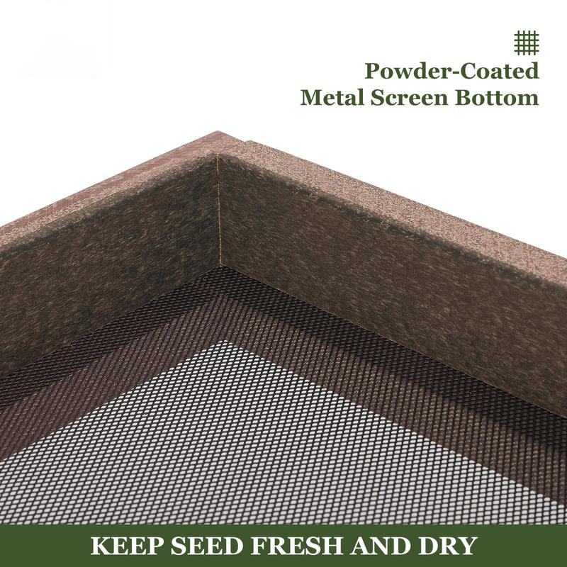 Kingsyard Large Capacity Platform Bird Feeder