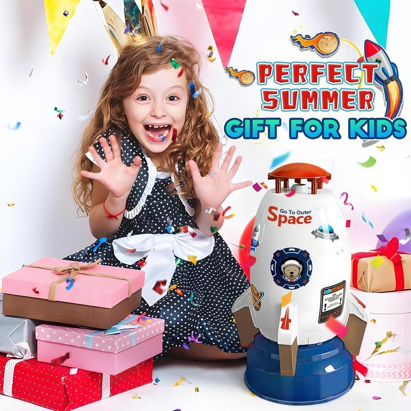 Water Rocket, Sprinkler Water Rocket Launcher Outdoor Water Toys for Kids,Rocket Design Water Powered Liftoff 9-16ft & Spin,Summer Garden Lawns Water Summer Backyard Garden Water Toys for Kids,Birthday Gift for Girls Boys