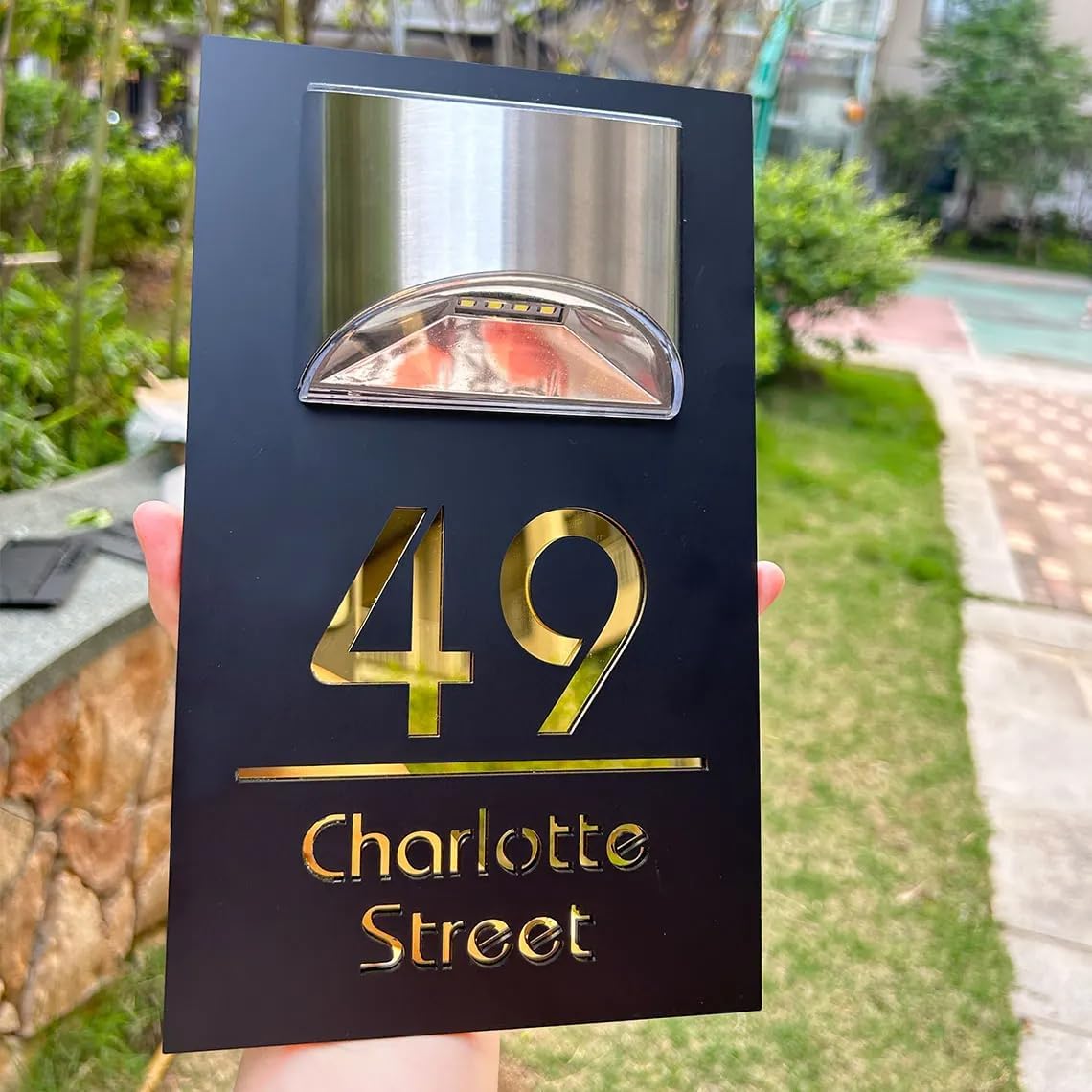 🚪Customized Solar House Sign【🌏Worldwide Shipping】