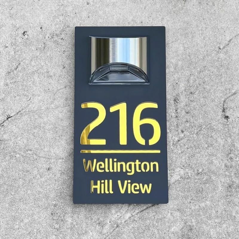 🚪Customized Solar House Sign【🌏Worldwide Shipping】