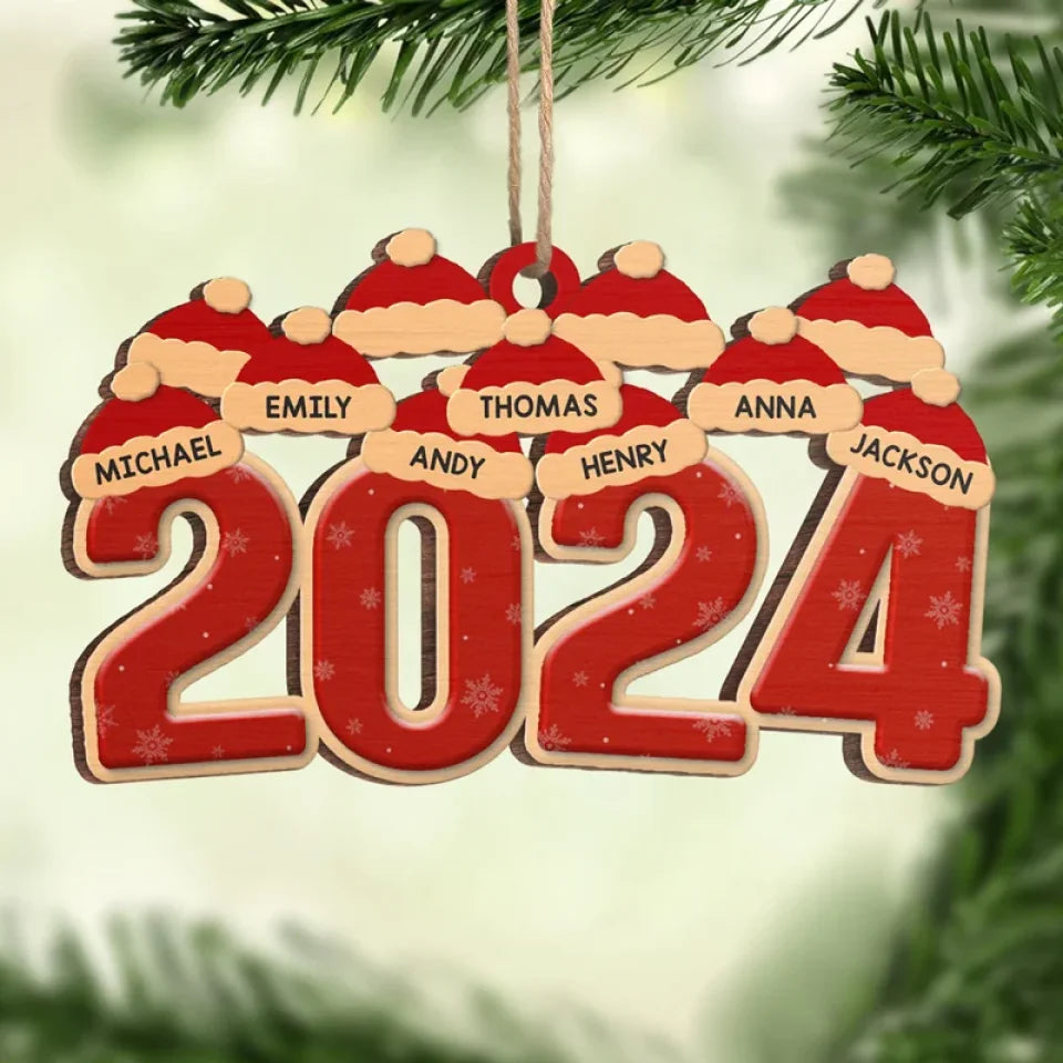 Family Makes Christmas Truly Special - Family Personalized Custom Ornament - Wood Custom Shaped - Christmas Gift For Family Members