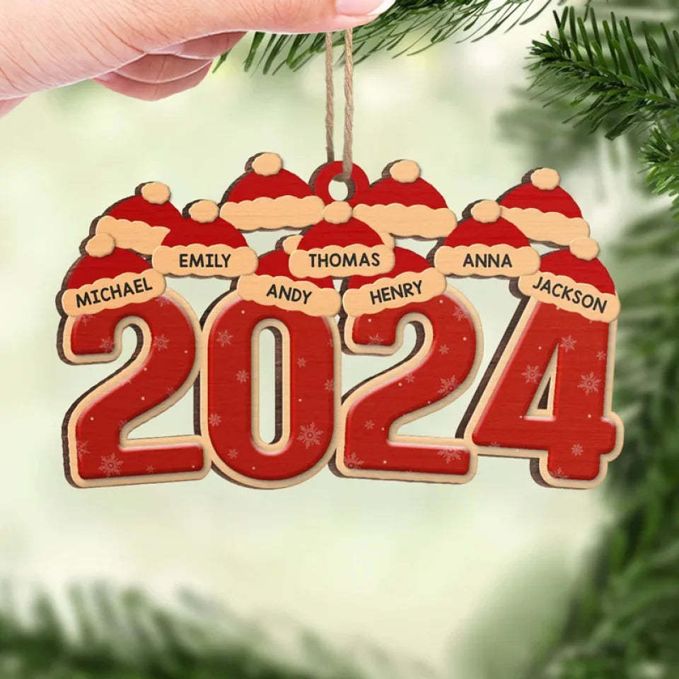 Family Makes Christmas Truly Special - Family Personalized Custom Ornament - Wood Custom Shaped - Christmas Gift For Family Members