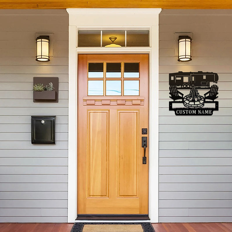 Custom 5th Wheel Camper Metal Wall Art With LED Lights