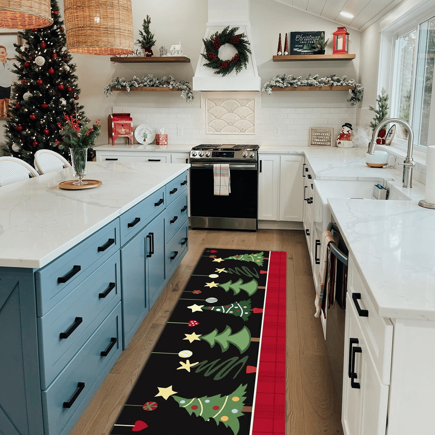 🔥Buy 2 Get 1 Doormat Free🎄Christmas Rug - Anti-bacterial, Environmental, Washable