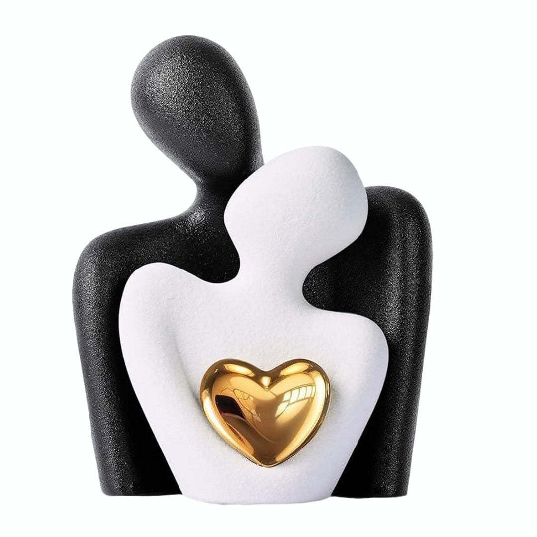 Golden Heart Bond Expression Sculpture