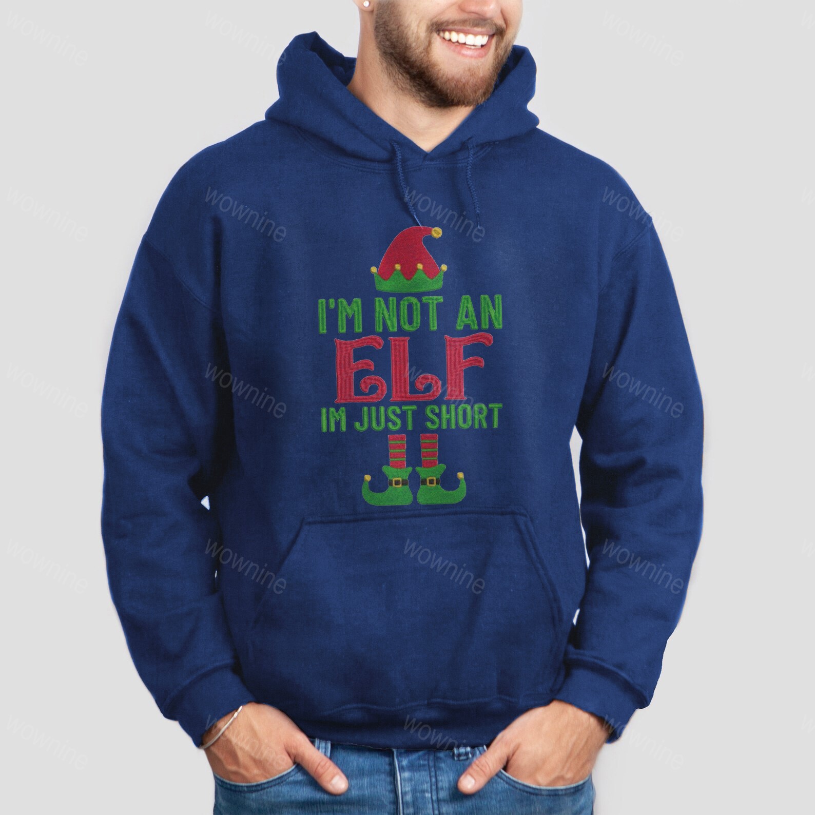 I'm not Short I'm Just a Tall Elf Jumper Embroidered Sweatshirt