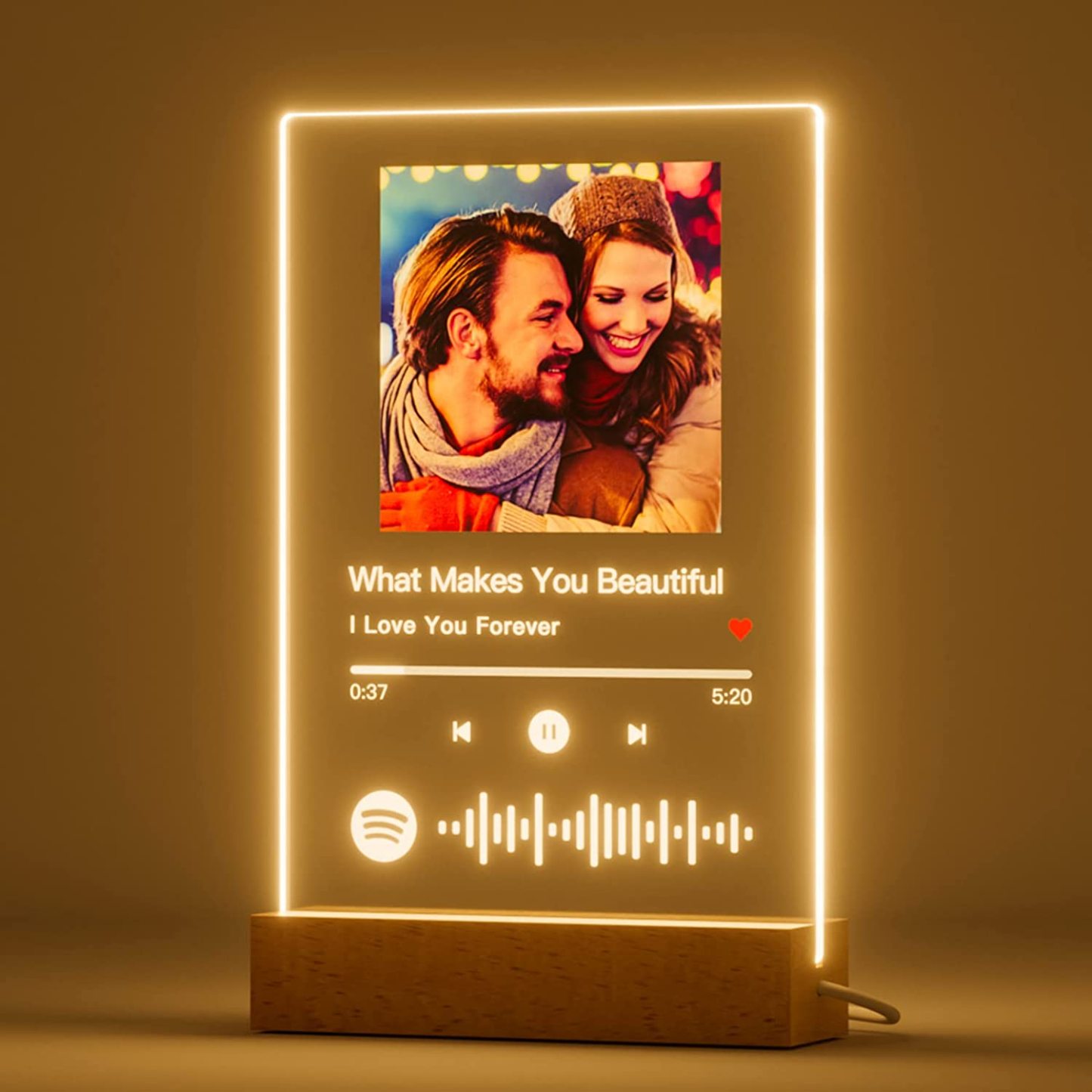 Custom Photo Music Plaque Night Light  *Best Seller*