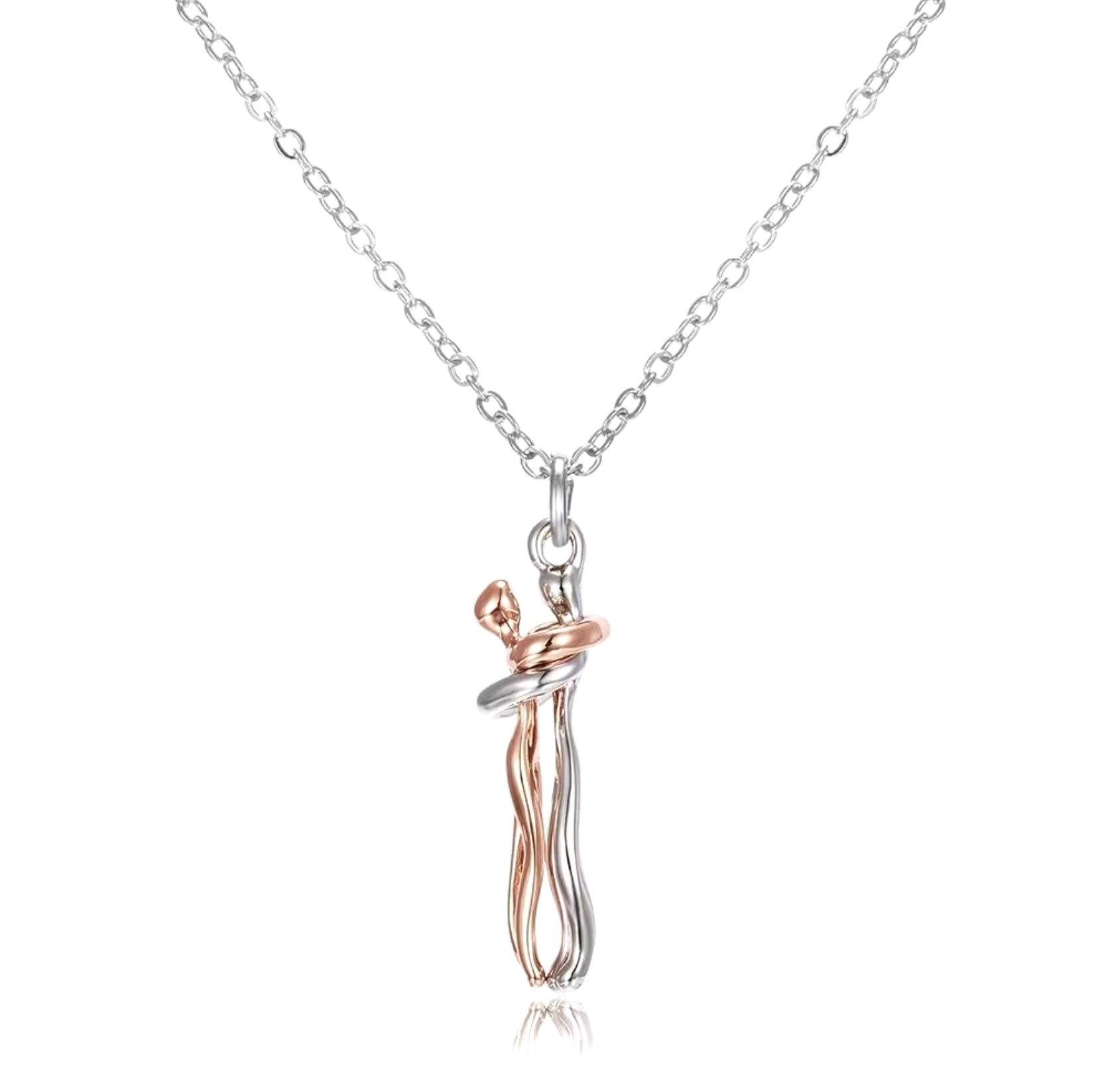 Viral Couples Hugging Necklace