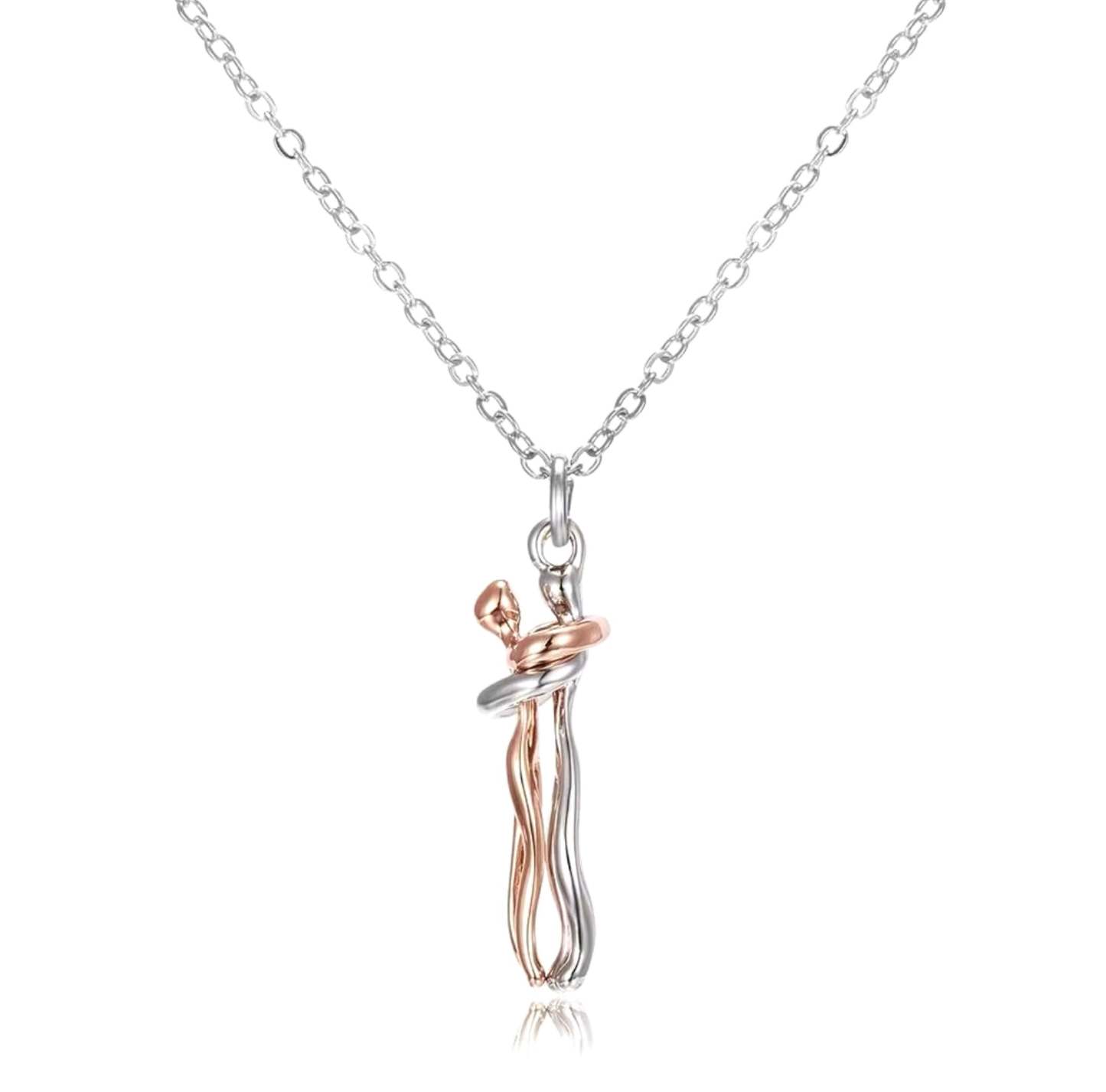 Viral Couples Hugging Necklace