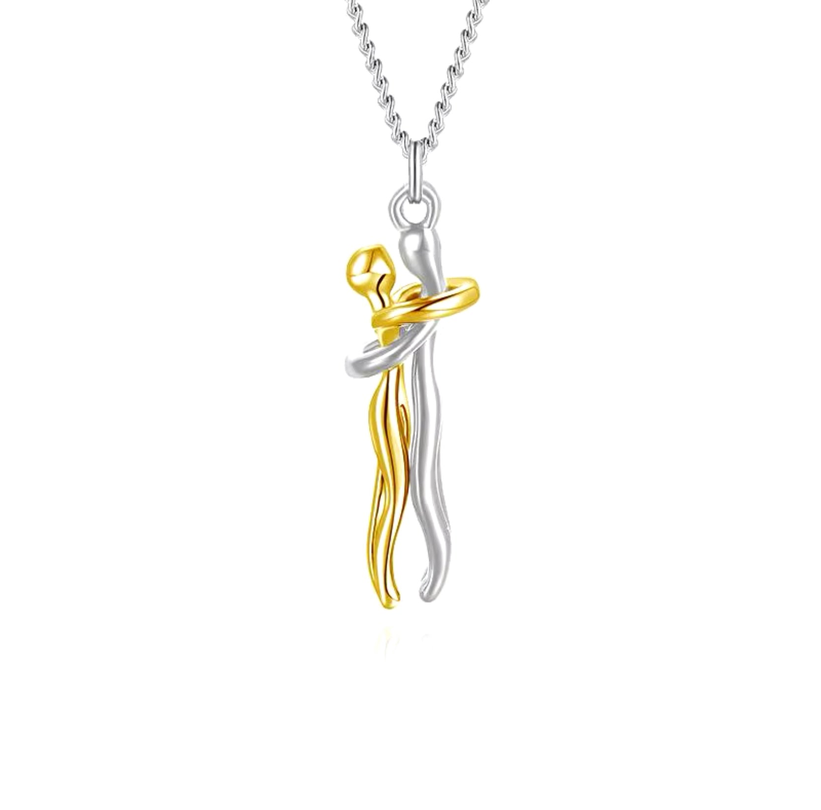 Viral Couples Hugging Necklace