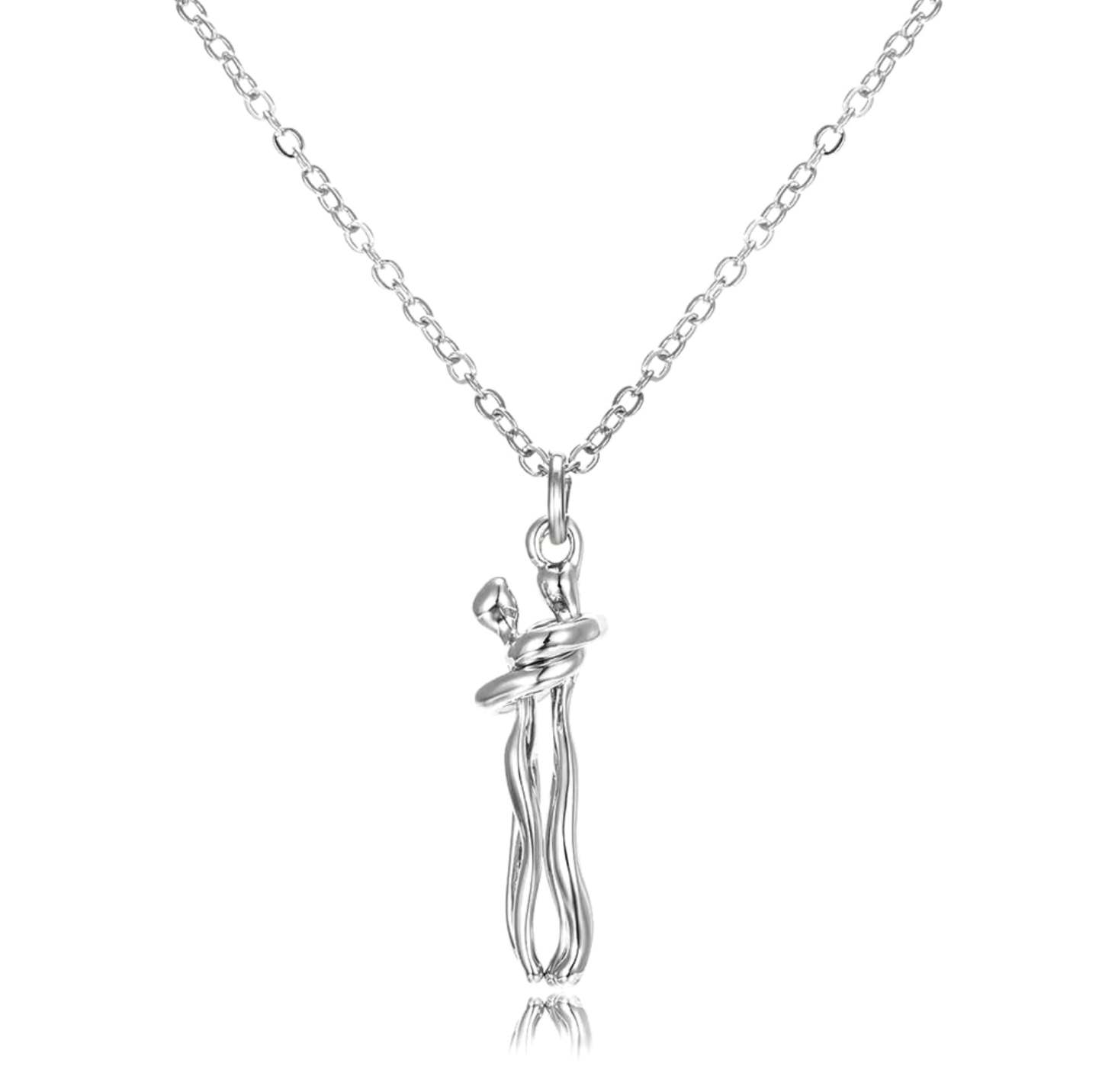 Viral Couples Hugging Necklace