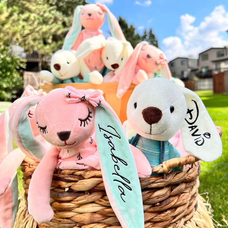 Vinly Personalized Easter Bunny Gift for Kids Boy Girl Ideas