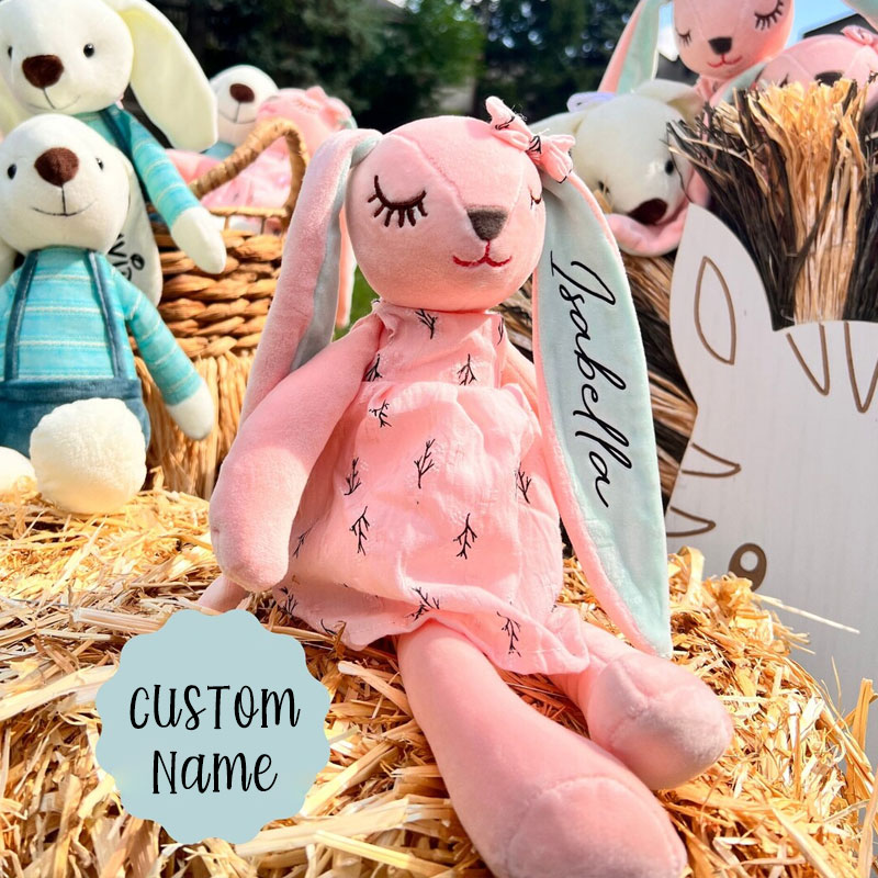 Vinly Personalized Easter Bunny Gift for Kids Boy Girl Ideas