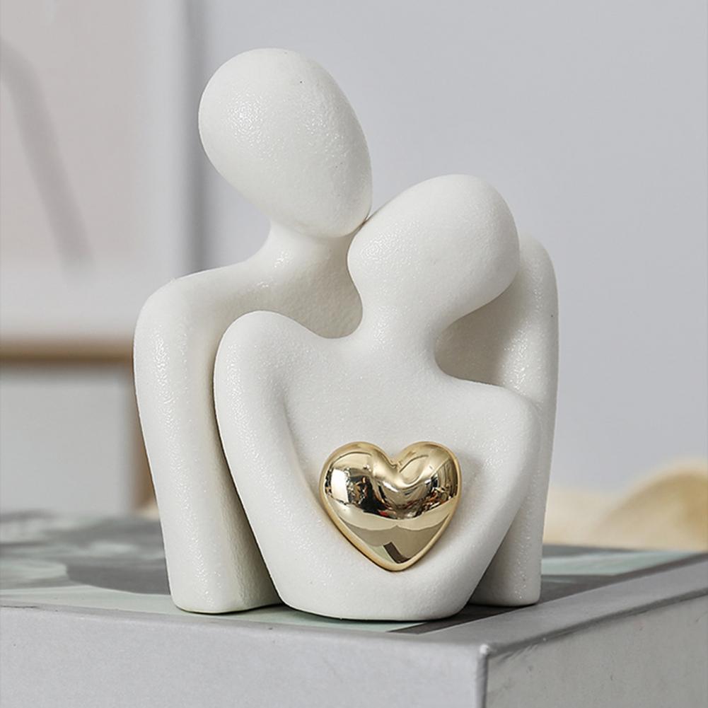 Golden Heart Bond Expression Sculpture