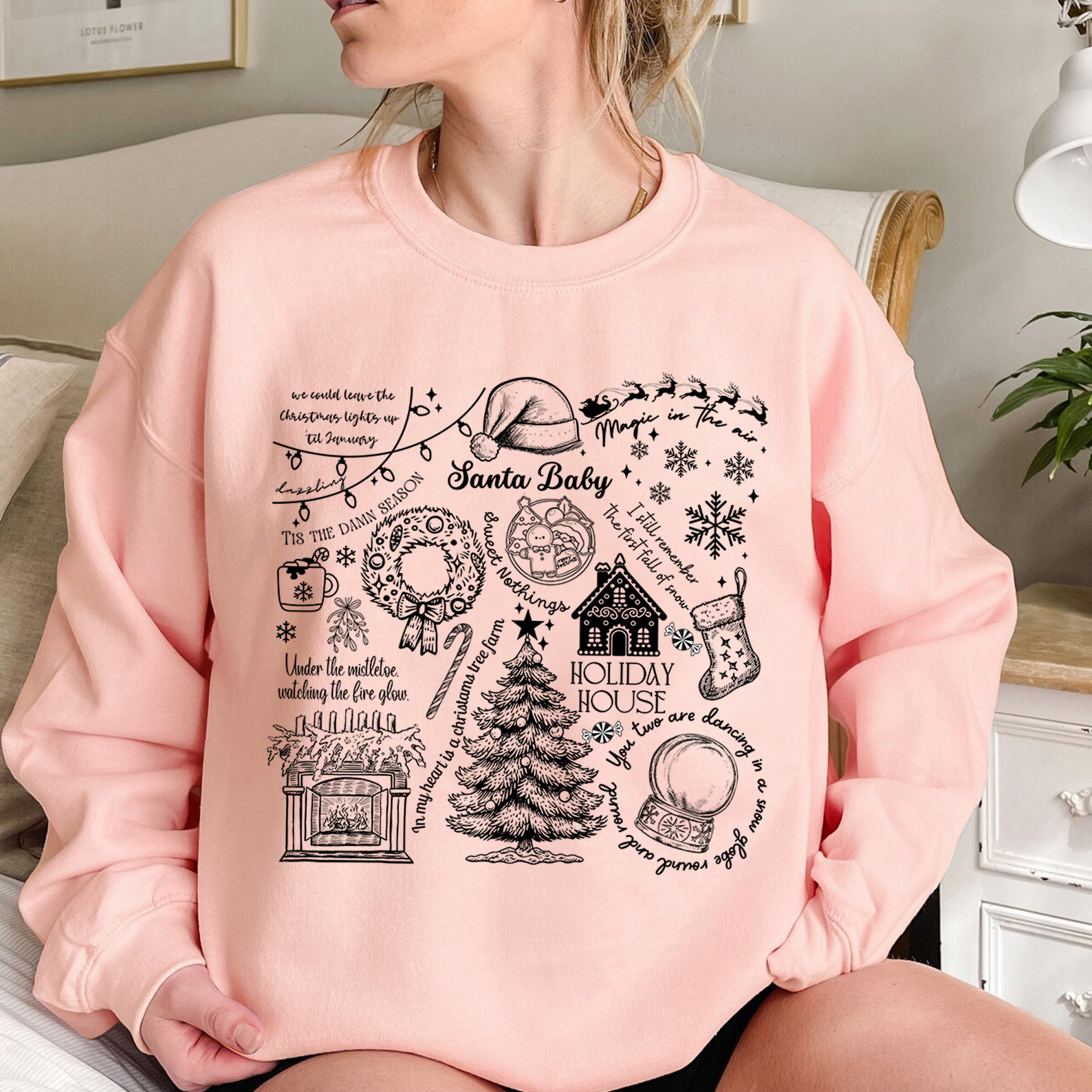 Christmas Lyrics Sweatshirt