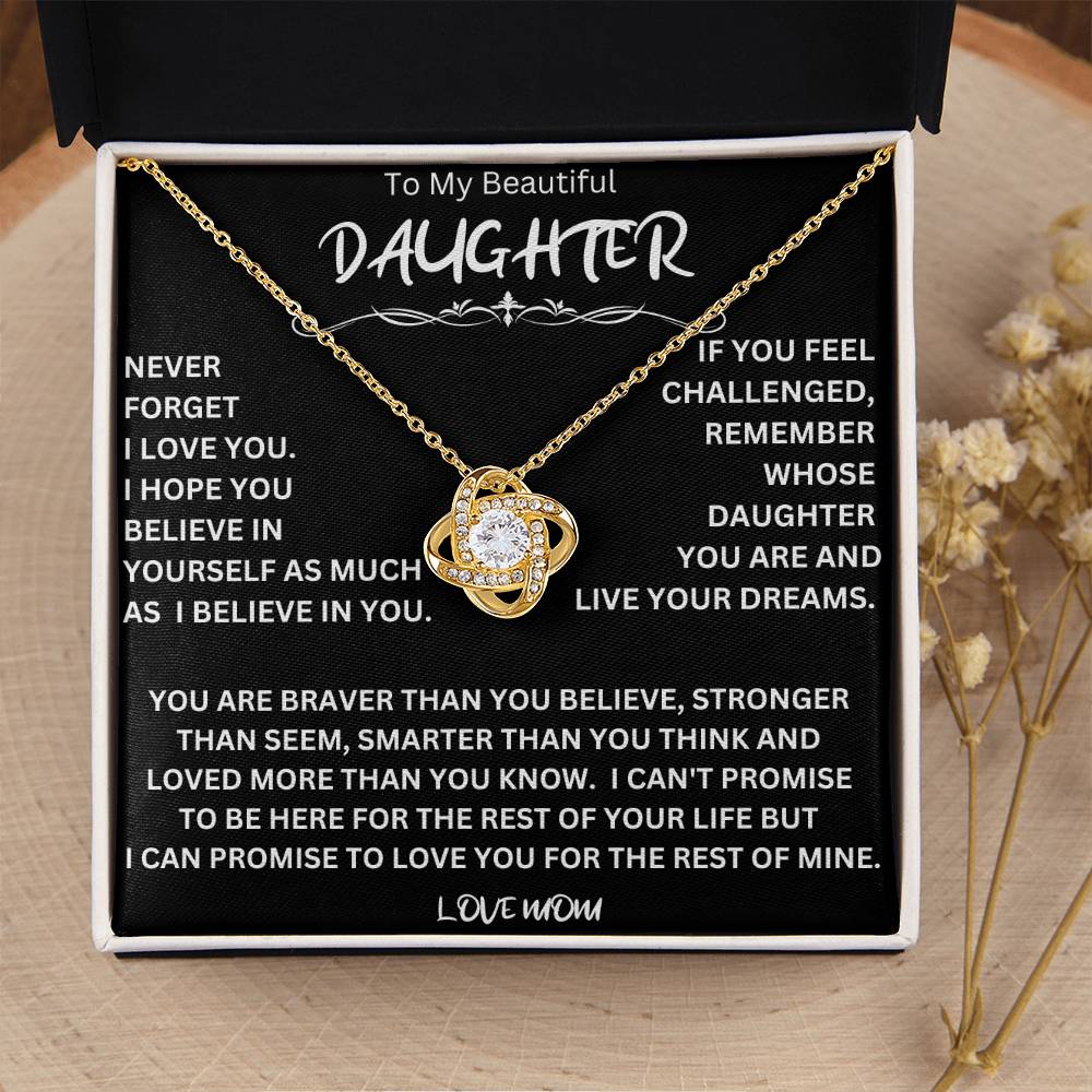 Live Your Dreams Necklace Gift For Daughter