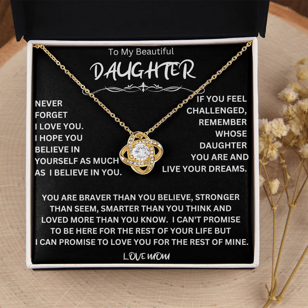 Live Your Dreams Necklace Gift For Daughter