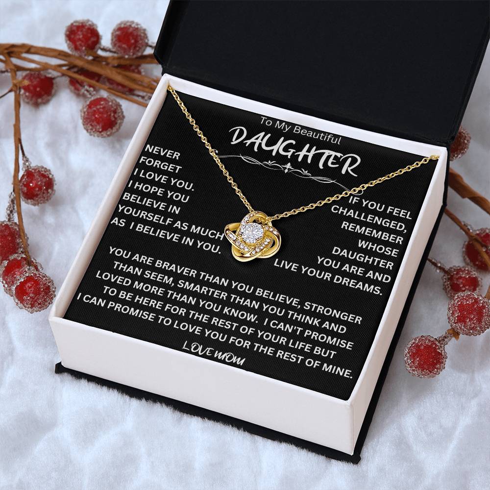 Live Your Dreams Necklace Gift For Daughter
