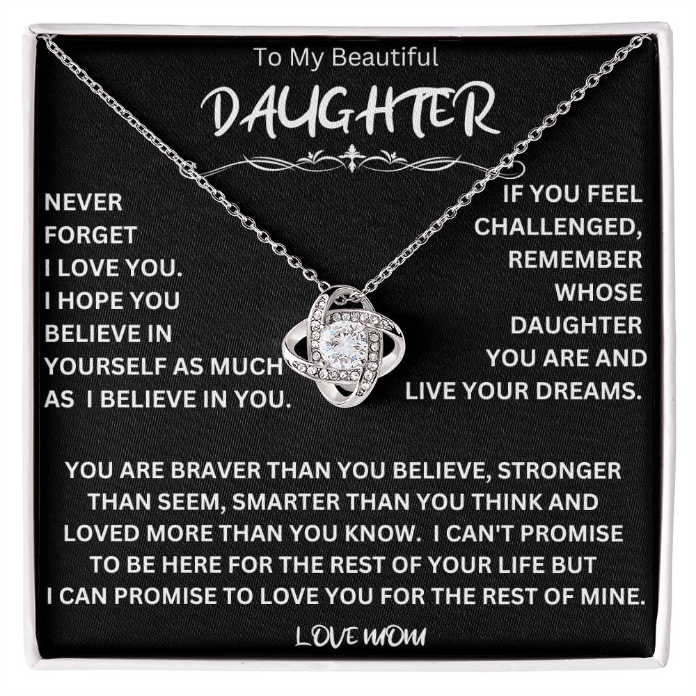 Live Your Dreams Necklace Gift For Daughter