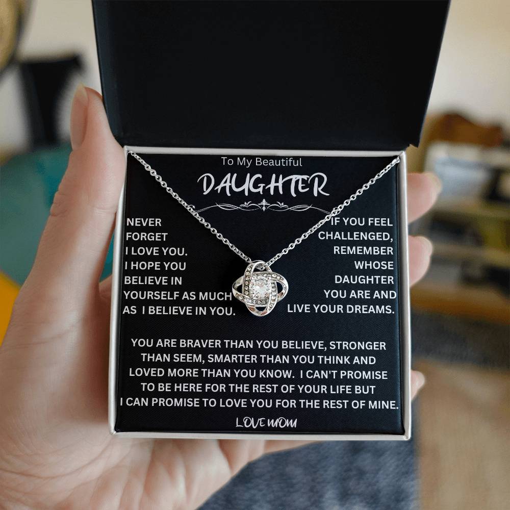 Live Your Dreams Necklace Gift For Daughter