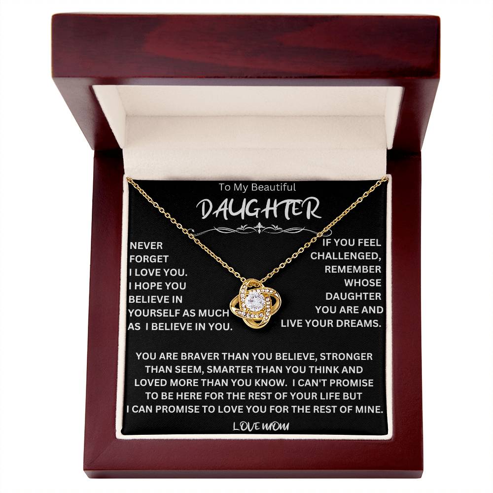 Live Your Dreams Necklace Gift For Daughter