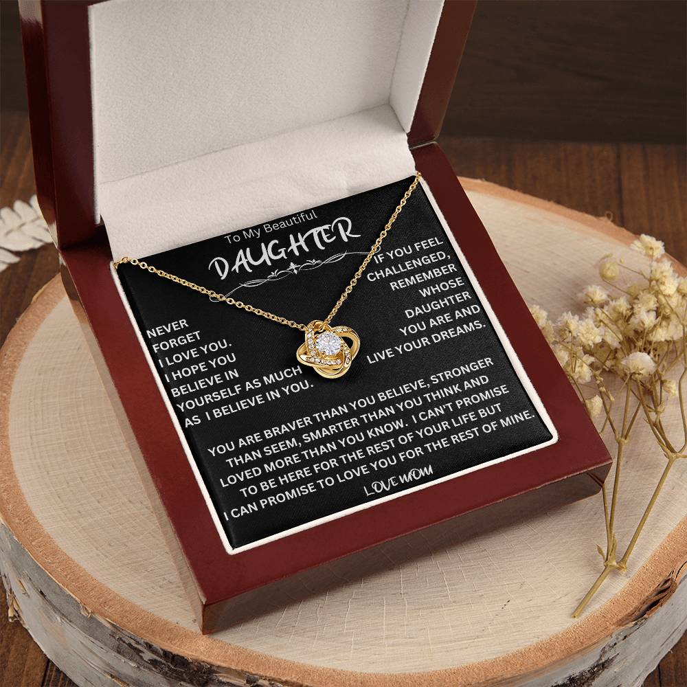 Live Your Dreams Necklace Gift For Daughter