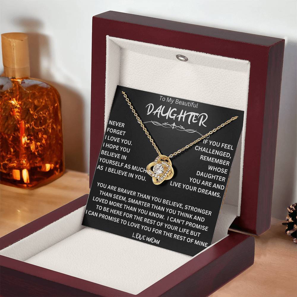 Live Your Dreams Necklace Gift For Daughter