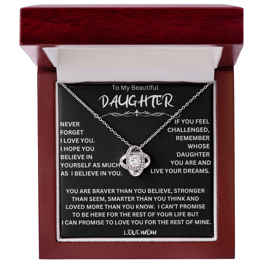 Live Your Dreams Necklace Gift For Daughter