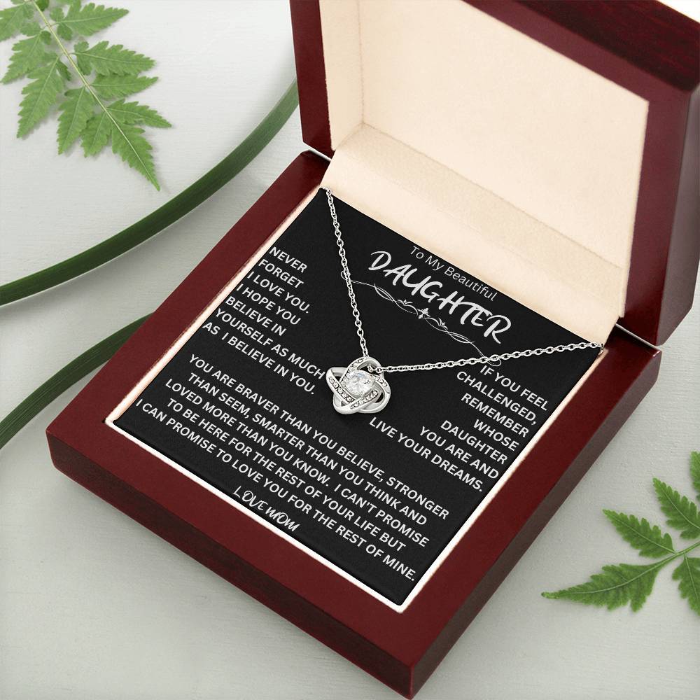 Live Your Dreams Necklace Gift For Daughter