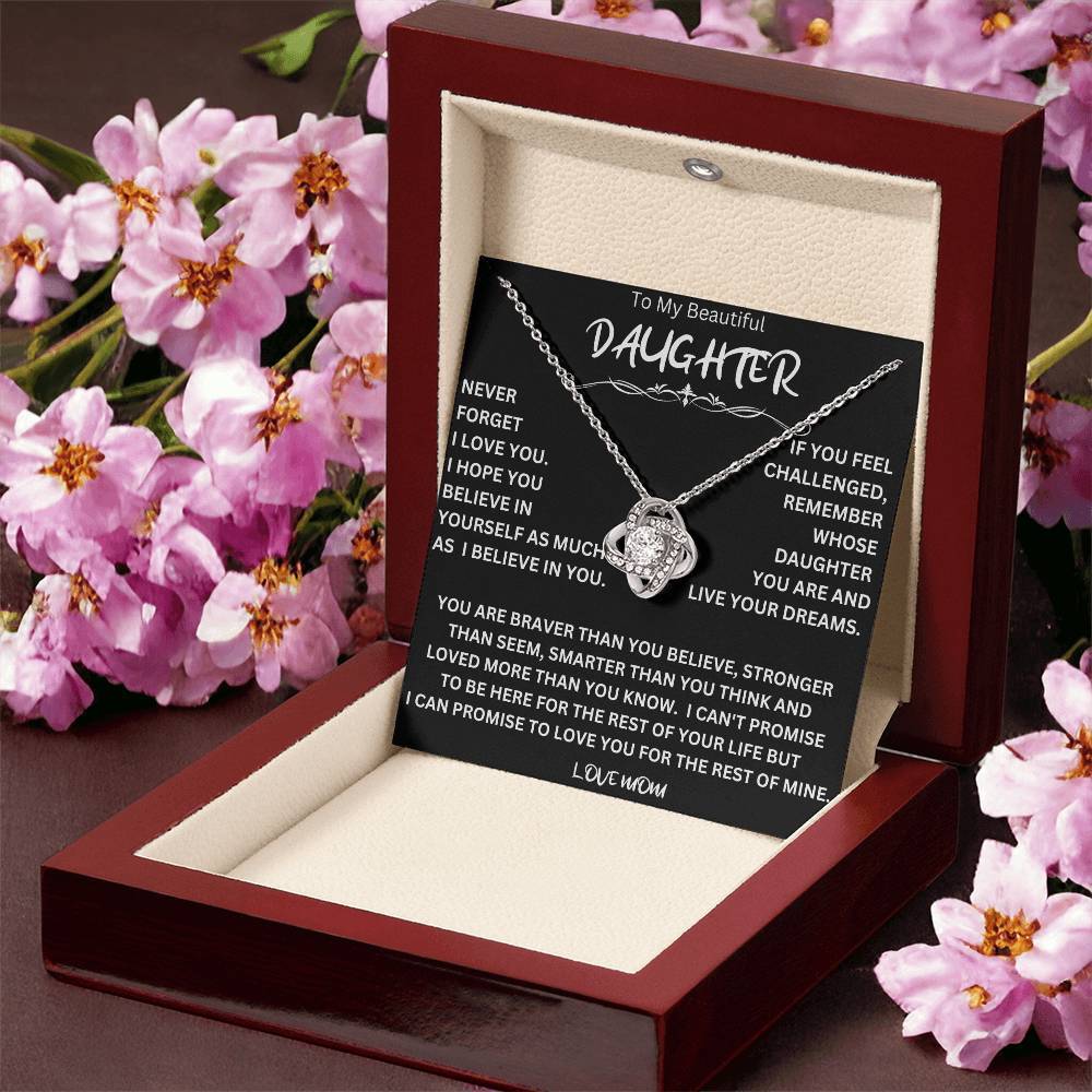 Live Your Dreams Necklace Gift For Daughter