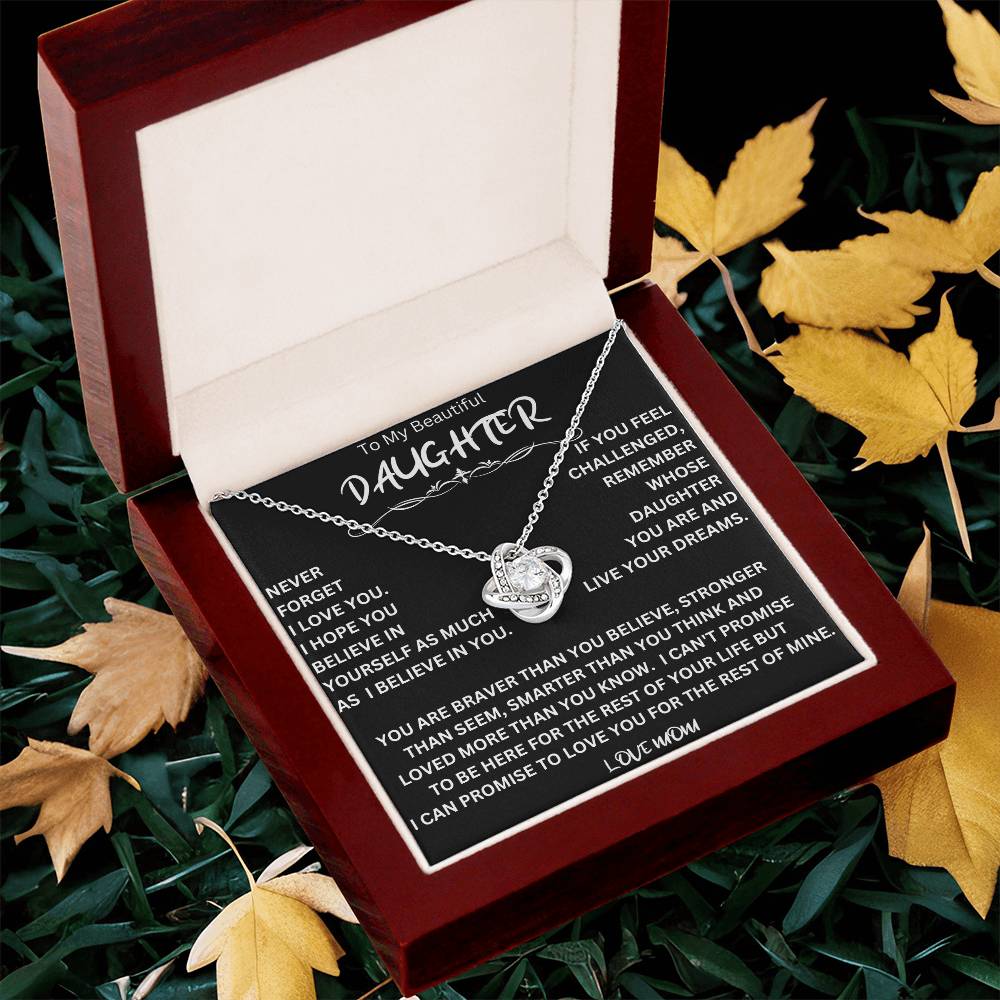 Live Your Dreams Necklace Gift For Daughter