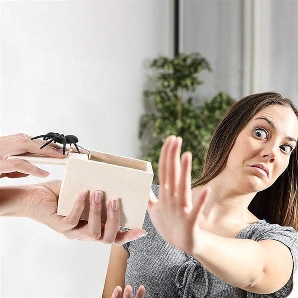 (🎁2024-Christmas Hot Sale🎁) Super Funny Crazy Prank Gift Box Spider 🎁Special gifts for friends/family!