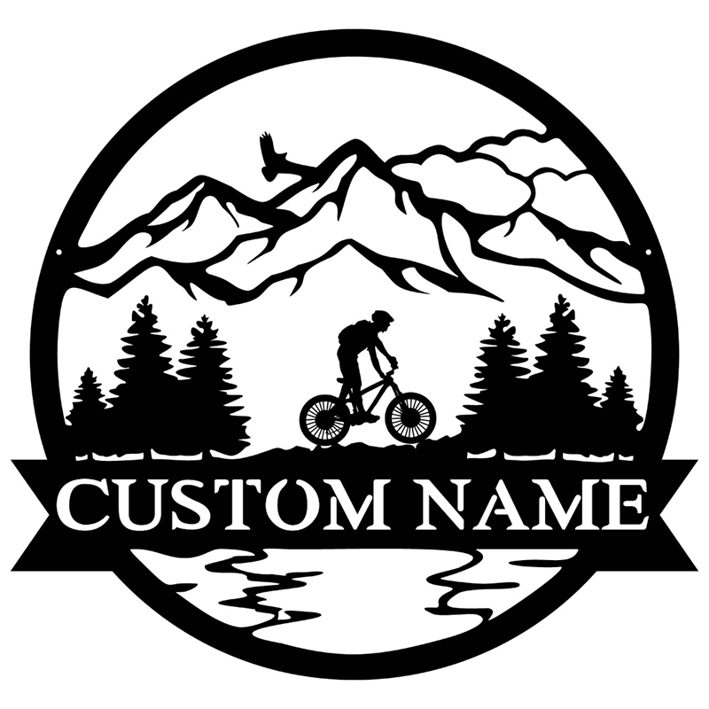 Custom Biker Metal Wall Art With LED Lights