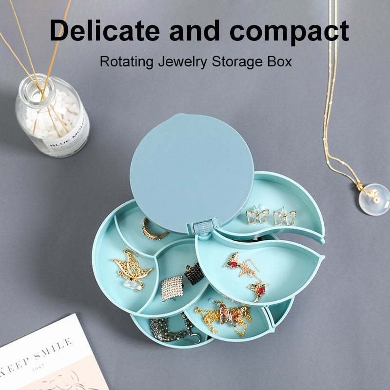 🔥65% Off🔥4 Layers Rotatable Jewelry Storage Box