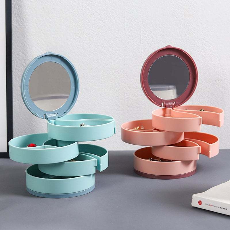 🔥65% Off🔥4 Layers Rotatable Jewelry Storage Box