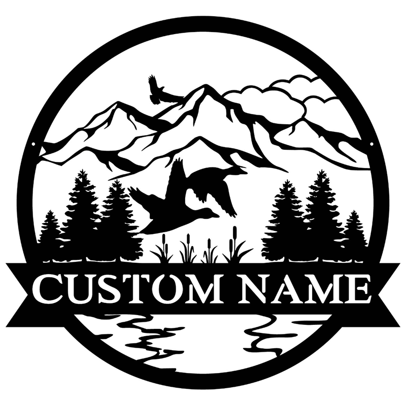 Custom Duck Metal Wall Art With LED Lights