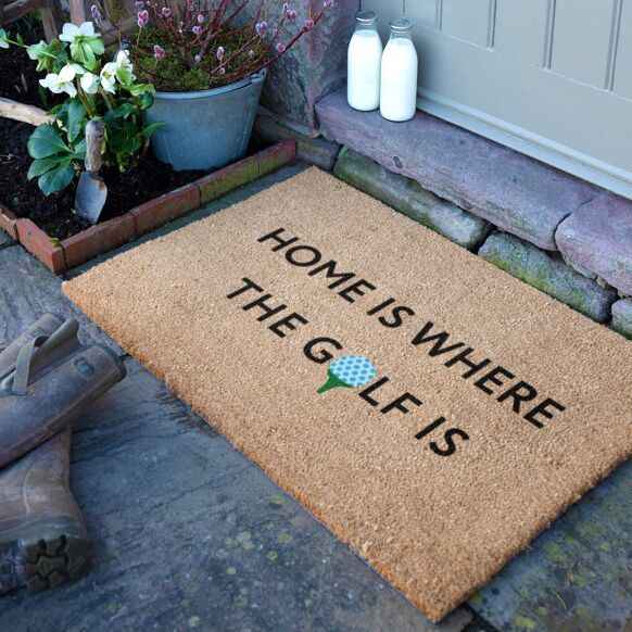 Home is where the golf is doormat